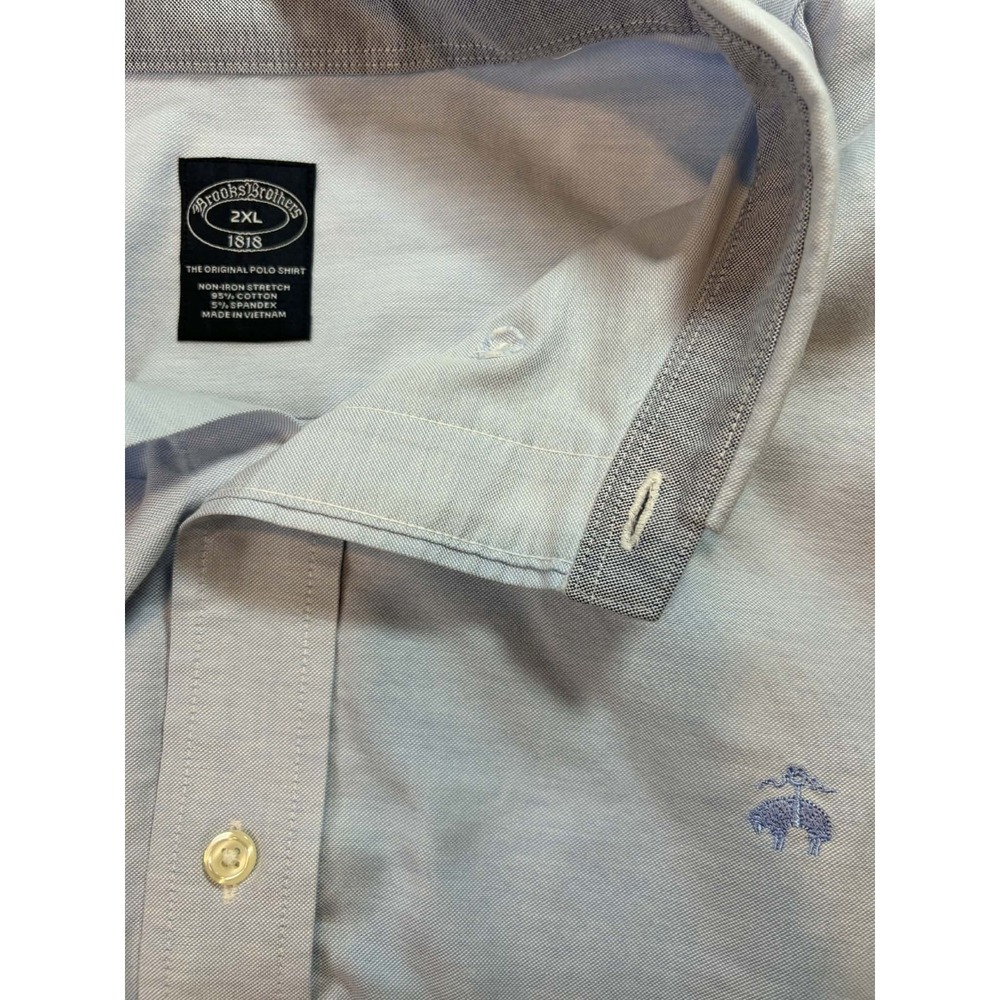 Men's Brooks Brothers Stretch Big & Tall Sport Button Down Shirt, Non-Iron...